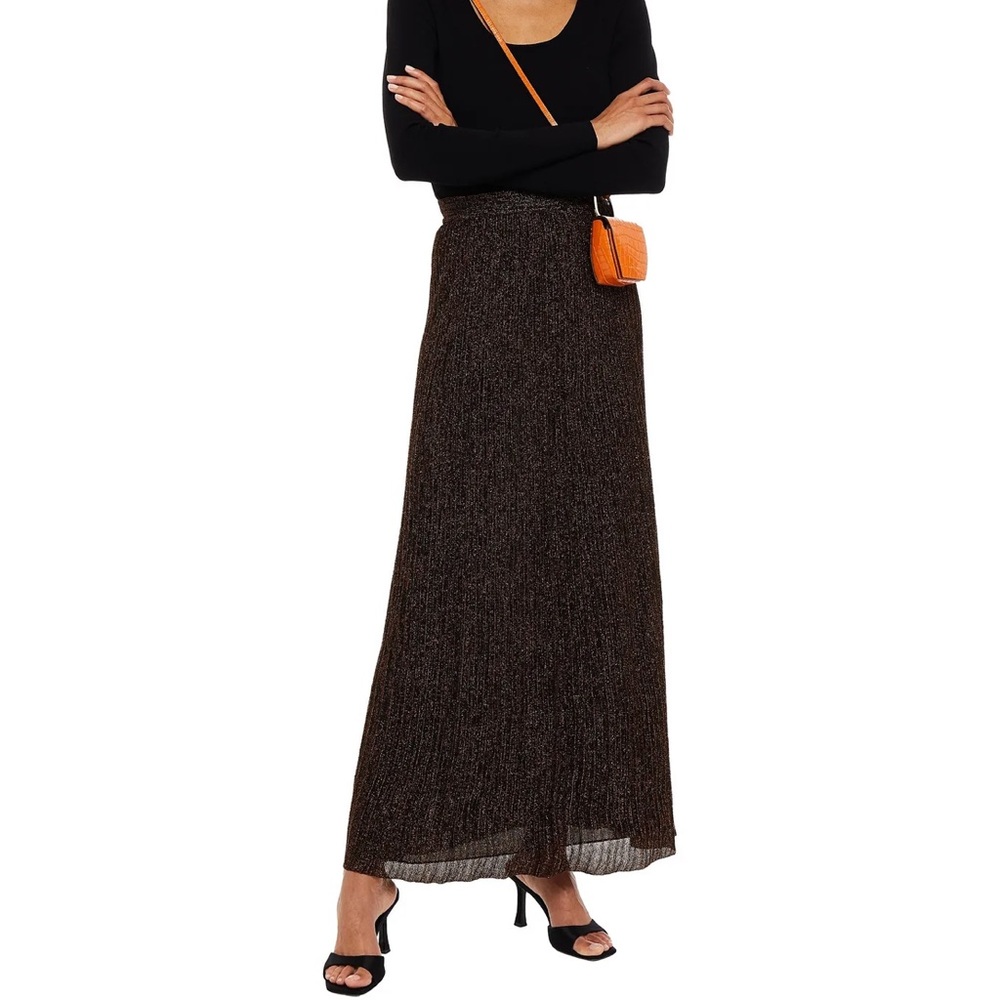 NWT Missoni 💎Black & Gold Metallic maxi skirt, size 6-8